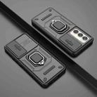 For OPPO Reno12 Global Sliding Camshield TPU + PC Shockproof Phone Case with Holder(Black) - 2