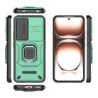 For OPPO Reno12 Global Sliding Camshield TPU + PC Shockproof Phone Case with Holder(Green) - 3