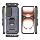 For OPPO Reno12 Global Sliding Camshield TPU + PC Shockproof Phone Case with Holder(Purple) - 3