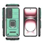 For OPPO Reno12 Pro Global Sliding Camshield TPU + PC Shockproof Phone Case with Holder(Green) - 3