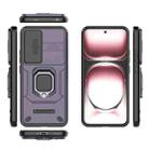 For OPPO Reno12 Pro Global Sliding Camshield TPU + PC Shockproof Phone Case with Holder(Purple) - 3