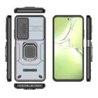For OPPO K12x 5G Global Sliding Camshield TPU + PC Shockproof Phone Case with Holder(Grey) - 3