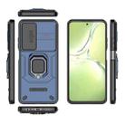 For OPPO K12x 5G Global Sliding Camshield TPU + PC Shockproof Phone Case with Holder(Blue) - 3