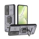 For OPPO K12x 5G Global Sliding Camshield TPU + PC Shockproof Phone Case with Holder(Purple) - 1