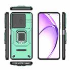 For OPPO A3X 5G Sliding Camshield TPU + PC Shockproof Phone Case with Holder(Green) - 3