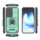 For OPPO Reno13 5G Global Sliding Camshield TPU + PC Shockproof Phone Case with Holder(Green) - 3