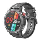 C22 1.6 inch Round Screen Bluetooth Smart Watch, Support Health Monitoring & 24 Sports Modes(Black) - 1