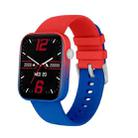 P43 1.8 inch TFT Screen Bluetooth Smart Watch, Support Heart Rate Monitoring & 100+ Sports Modes(Red Blue) - 1