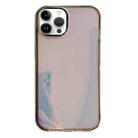 For iPhone 15 Pro Max Electroplated Aurora TPU + PC Phone Case(Black) - 1