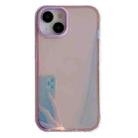 For iPhone 15 Electroplated Aurora TPU + PC Phone Case(Purple) - 1