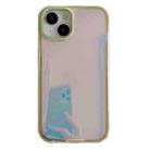 For iPhone 15 Electroplated Aurora TPU + PC Phone Case(Green) - 1