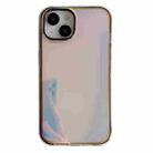 For iPhone 15 Electroplated Aurora TPU + PC Phone Case(Black) - 1