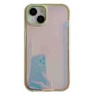 For iPhone 13 Electroplated Aurora TPU + PC Phone Case(Green) - 1