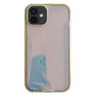 For iPhone 12 Electroplated Aurora TPU + PC Phone Case(Green) - 1