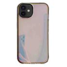 For iPhone 12 Electroplated Aurora TPU + PC Phone Case(Black) - 1