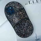 For iPhone 15 Pro Max Creative Glitter Slipper Design TPU Shockproof Phone Case(Black) - 1