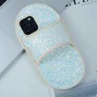 For iPhone 14 Pro Creative Glitter Slipper Design TPU Shockproof Phone Case(white) - 1