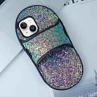 For iPhone 13 Creative Glitter Slipper Design TPU Shockproof Phone Case(Green) - 1