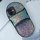 For iPhone 12 Creative Glitter Slipper Design TPU Shockproof Phone Case(Green) - 1