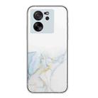 For Xiaomi 13T / 13T Pro Hollow Marble Pattern TPU Straight Edge Phone Case(Grey) - 1