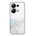 For Xiaomi Redmi Note 13 Pro 4G / Poco M6 Pro 4G Hollow Marble Pattern TPU Straight Edge Phone Case(Grey) - 1