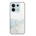 For Xiaomi Poco X6 5G Hollow Marble Pattern TPU Straight Edge Phone Case(Grey) - 1
