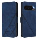 For Google Pixel 10 / 10 Pro+ Crossbody 3D Embossed Flip Leather Phone Case(Blue) - 2