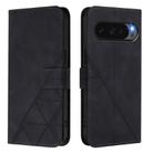 For Google Pixel 10 / 10 Pro+ Crossbody 3D Embossed Flip Leather Phone Case(Black) - 2