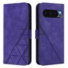 For Google Pixel 10 / 10 Pro+ Crossbody 3D Embossed Flip Leather Phone Case(Purple) - 2