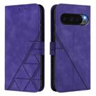 For Google Pixel 10 Pro XL Crossbody 3D Embossed Flip Leather Phone Case(Purple) - 2
