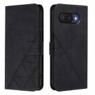 For Google Pixel 9a Crossbody 3D Embossed Flip Leather Phone Case(Black) - 2