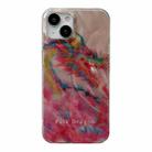 For iPhone 15 Creative Oil Painting Colorful Dragon TPU Shockproof Phone Case - 1