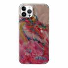 For iPhone 14 Pro Creative Oil Painting Colorful Dragon TPU Shockproof Phone Case - 1