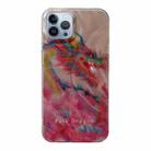 For iPhone 13 Pro Max Creative Oil Painting Colorful Dragon TPU Shockproof Phone Case - 1
