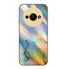 For Xiaomi Redmi A3 4G Laser Marble Pattern Clear TPU Protective Phone Case(Yellow) - 1