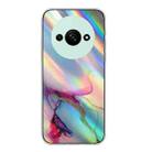 For Xiaomi Redmi A3 4G Laser Marble Pattern Clear TPU Protective Phone Case(Green) - 1