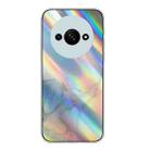 For Xiaomi Redmi A3 4G Laser Marble Pattern Clear TPU Protective Phone Case(Grey) - 1