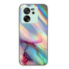 For Xiaomi 13T / 13T Pro Laser Marble Pattern Clear TPU Protective Phone Case(Green) - 1