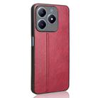 For Realme C63 / C61 4G / Narzo N63 Cow Pattern Sewing Back Cover Phone Case(Red) - 3