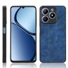 For Realme C63 / C61 4G / Narzo N63 Cow Pattern Sewing Back Cover Phone Case(Blue) - 1