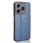 For Realme C63 / C61 4G / Narzo N63 Cow Pattern Sewing Back Cover Phone Case(Blue) - 3