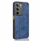 For Realme C75 Cow Pattern Sewing Back Cover Phone Case(Blue) - 3