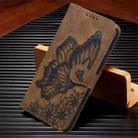 For Samsung Galaxy A56 5G Retro Skin Feel Butterflies Embossing Horizontal Flip Leather Phone Case(Brown) - 2
