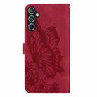 For Samsung Galaxy A17 5G / A26 5G Retro Skin Feel Butterflies Embossing Horizontal Flip Leather Phone Case(Red) - 3