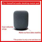 For HomePod/HomePod 2 Mini Smart Bluetooth Speaker Desktop Metal Pad(Black) - 5
