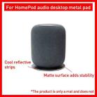For HomePod/HomePod 2 Mini Smart Bluetooth Speaker Desktop Metal Pad(Silver) - 5