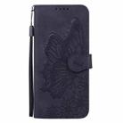 For Redmi Note 14 5G Retro Skin Feel Butterflies Embossing Horizontal Flip Leather Phone Case(Black) - 2