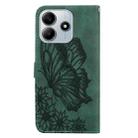 For Redmi Note 14 5G Retro Skin Feel Butterflies Embossing Horizontal Flip Leather Phone Case(Green) - 3