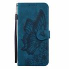 For Redmi 14C 4G Retro Skin Feel Butterflies Embossing Horizontal Flip Leather Phone Case(Blue) - 2