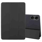 For Xiaomi Redmi Pad Pro 12.1 Tri-fold Silicone Leather Tablet Case(Black) - 1